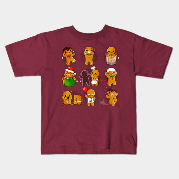 Cookie Christmas Kids T-Shirt by Vallina84